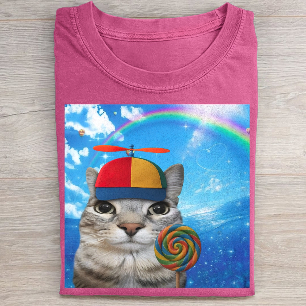 Happy Cat Dreamcore Washed Tee 