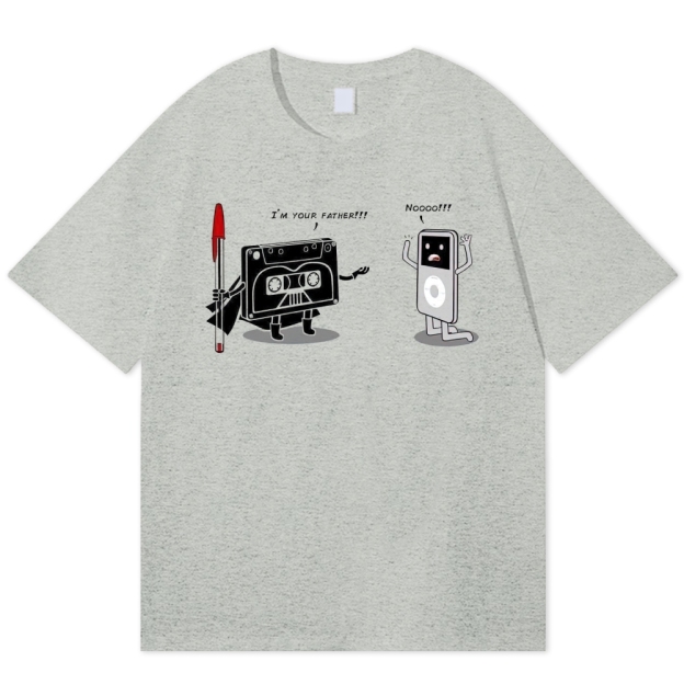 "I'm Your Father" Cassette vs iPod Parody Cotton T-shirt