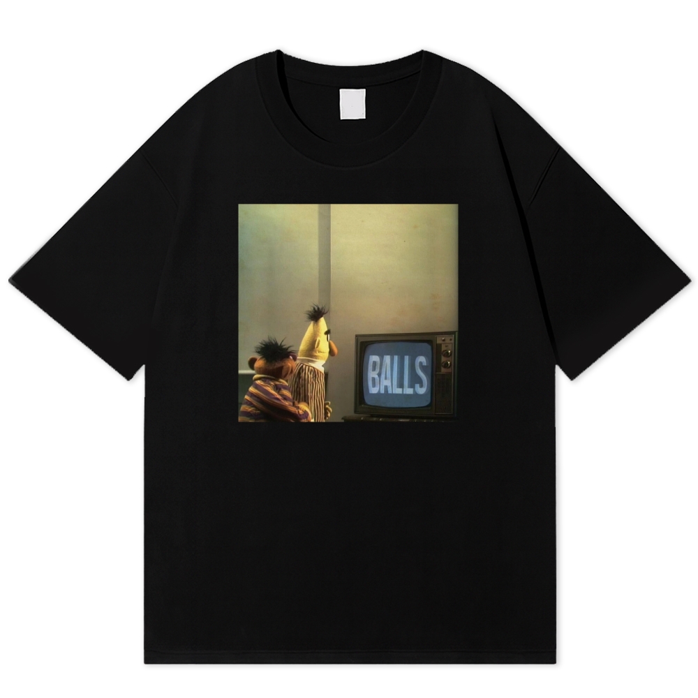 "Balls" Bert & Ernie Meme Cotton T-shirt