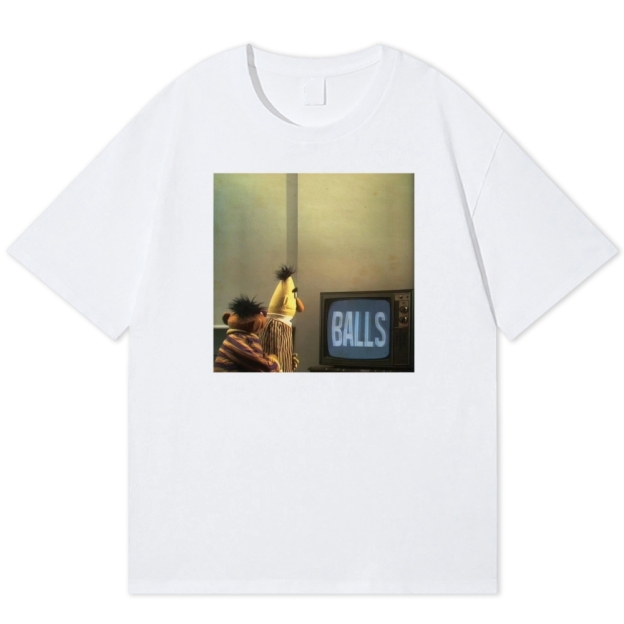 "Balls" Bert & Ernie Meme Cotton T-shirt
