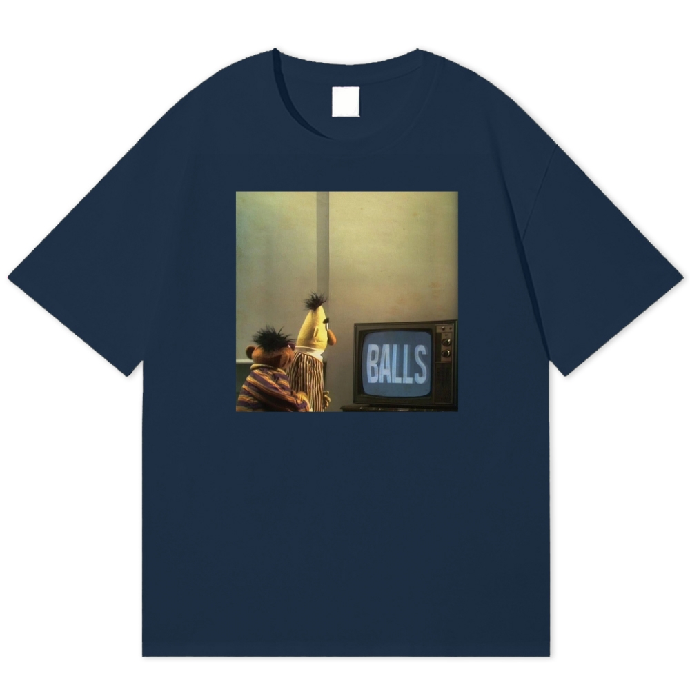 "Balls" Bert & Ernie Meme Cotton T-shirt