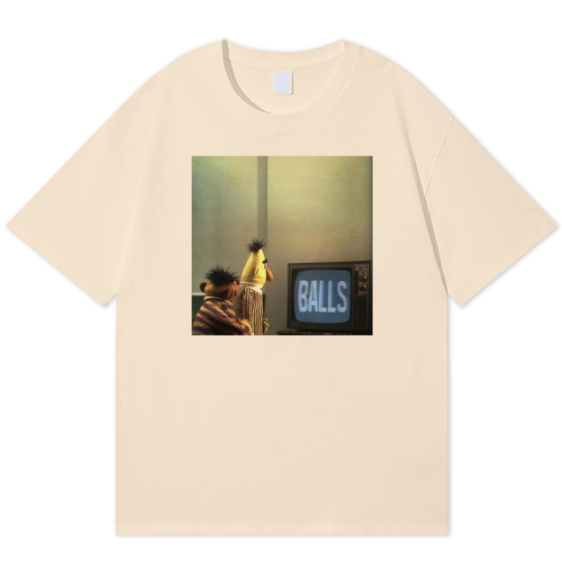 "Balls" Bert & Ernie Meme Cotton T-shirt