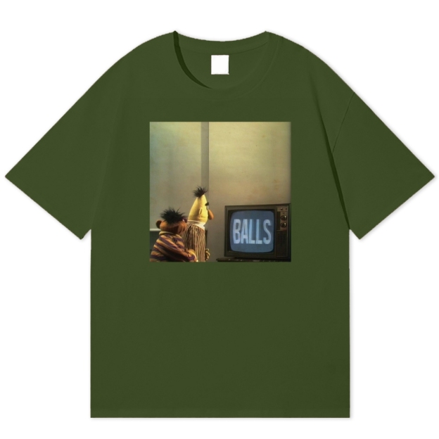 "Balls" Bert & Ernie Meme Cotton T-shirt