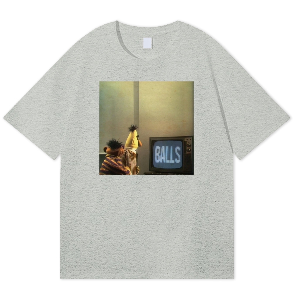 "Balls" Bert & Ernie Meme Cotton T-shirt