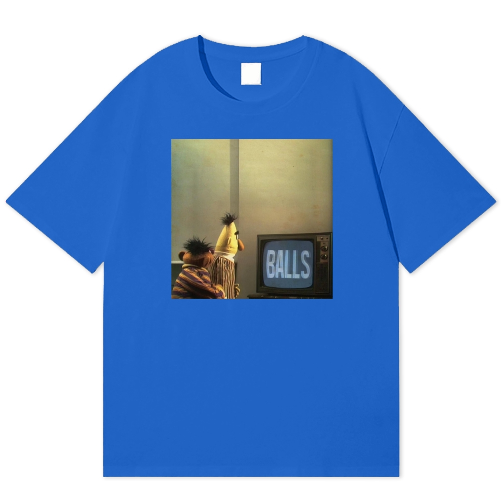 "Balls" Bert & Ernie Meme Cotton T-shirt