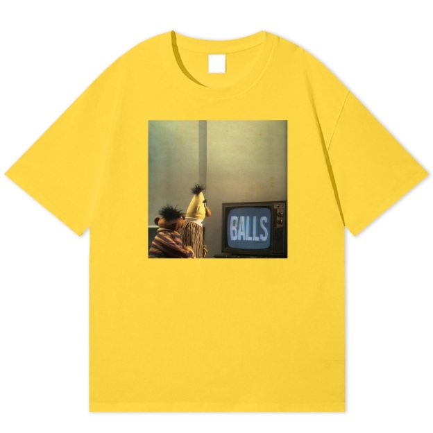 "Balls" Bert & Ernie Meme Cotton T-shirt