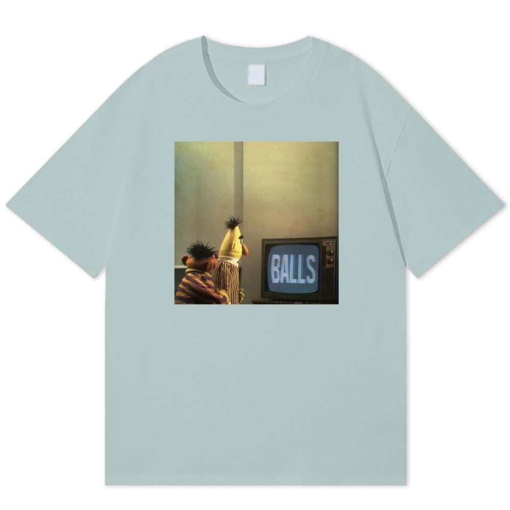 "Balls" Bert & Ernie Meme Cotton T-shirt