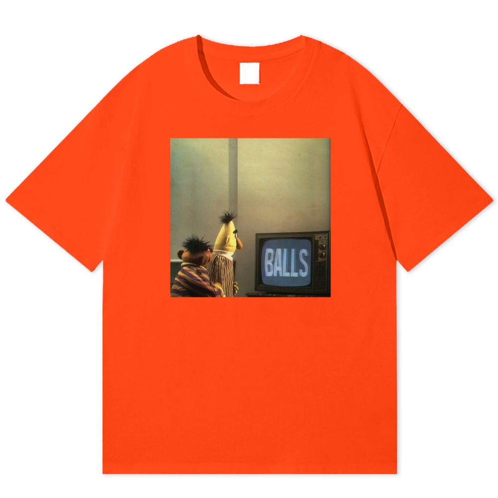"Balls" Bert & Ernie Meme Cotton T-shirt