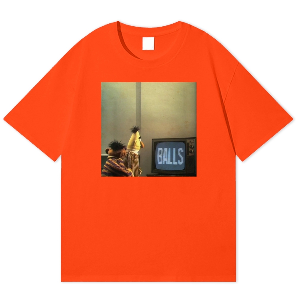 "Balls" Bert & Ernie Meme Cotton T-shirt