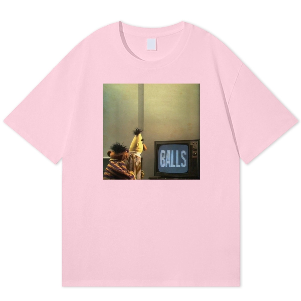 "Balls" Bert & Ernie Meme Cotton T-shirt