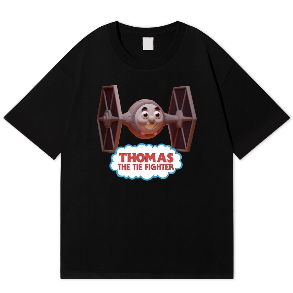 "Thomas the Tie Fighter" Parody Cotton T-shirt