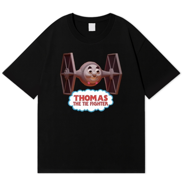 "Thomas the Tie Fighter" Parody Cotton T-shirt
