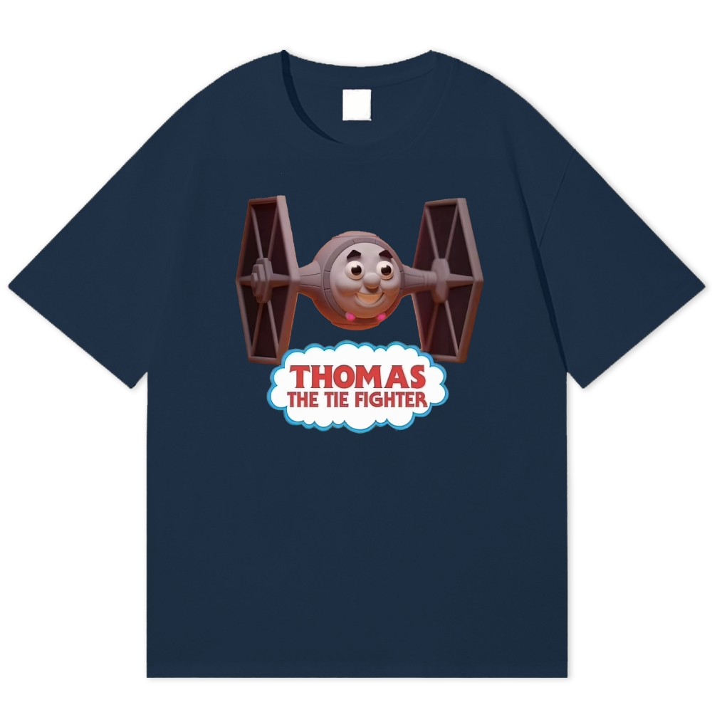 "Thomas the Tie Fighter" Parody Cotton T-shirt