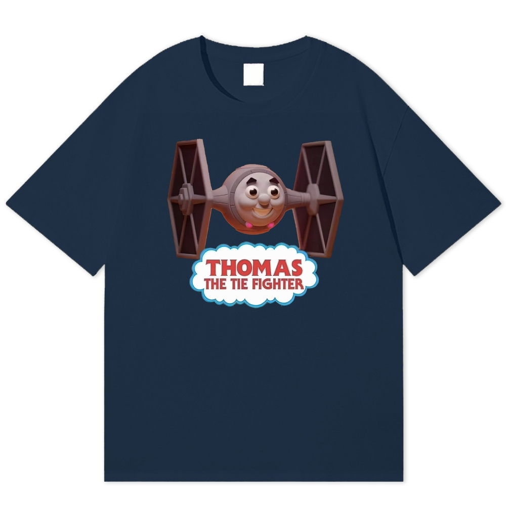 "Thomas the Tie Fighter" Parody Cotton T-shirt