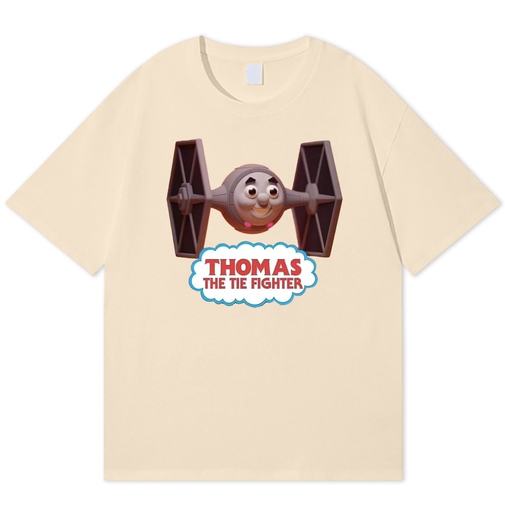 "Thomas the Tie Fighter" Parody Cotton T-shirt