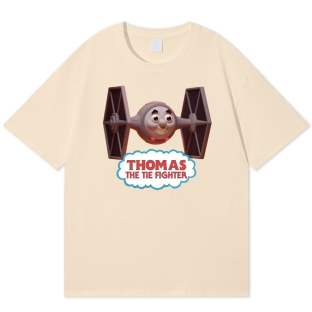 "Thomas the Tie Fighter" Parody Cotton T-shirt
