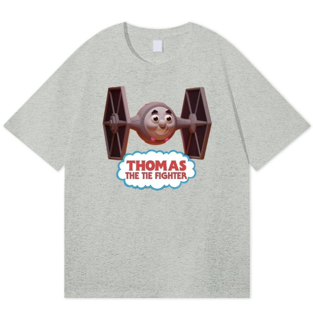"Thomas the Tie Fighter" Parody Cotton T-shirt