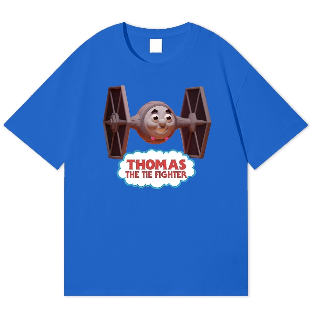 "Thomas the Tie Fighter" Parody Cotton T-shirt