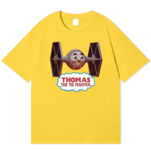 "Thomas the Tie Fighter" Parody Cotton T-shirt