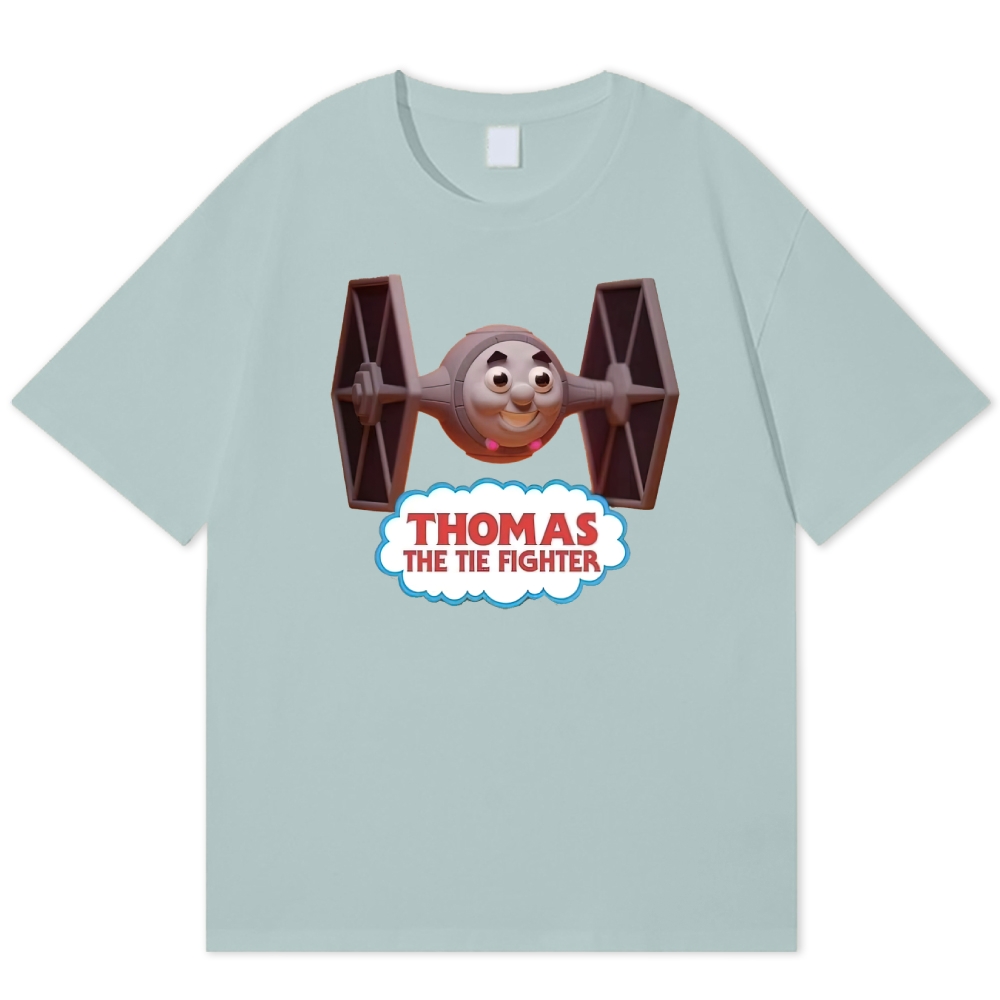 "Thomas the Tie Fighter" Parody Cotton T-shirt