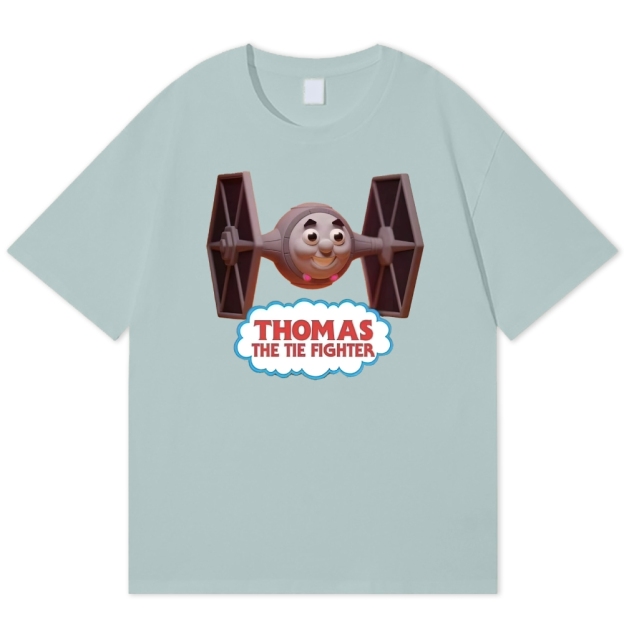 "Thomas the Tie Fighter" Parody Cotton T-shirt