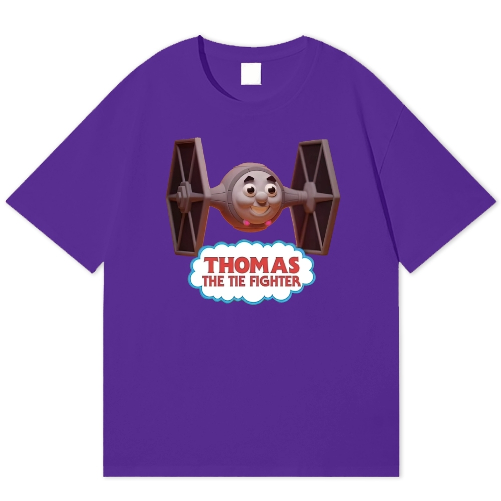 "Thomas the Tie Fighter" Parody Cotton T-shirt