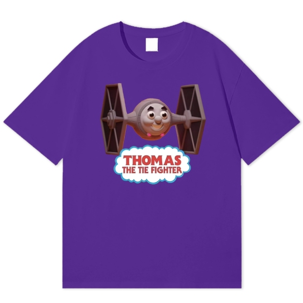 "Thomas the Tie Fighter" Parody Cotton T-shirt