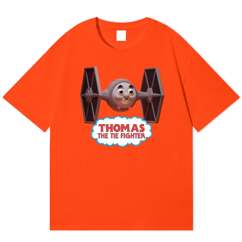 "Thomas the Tie Fighter" Parody Cotton T-shirt