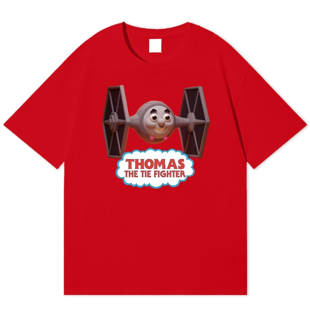"Thomas the Tie Fighter" Parody Cotton T-shirt