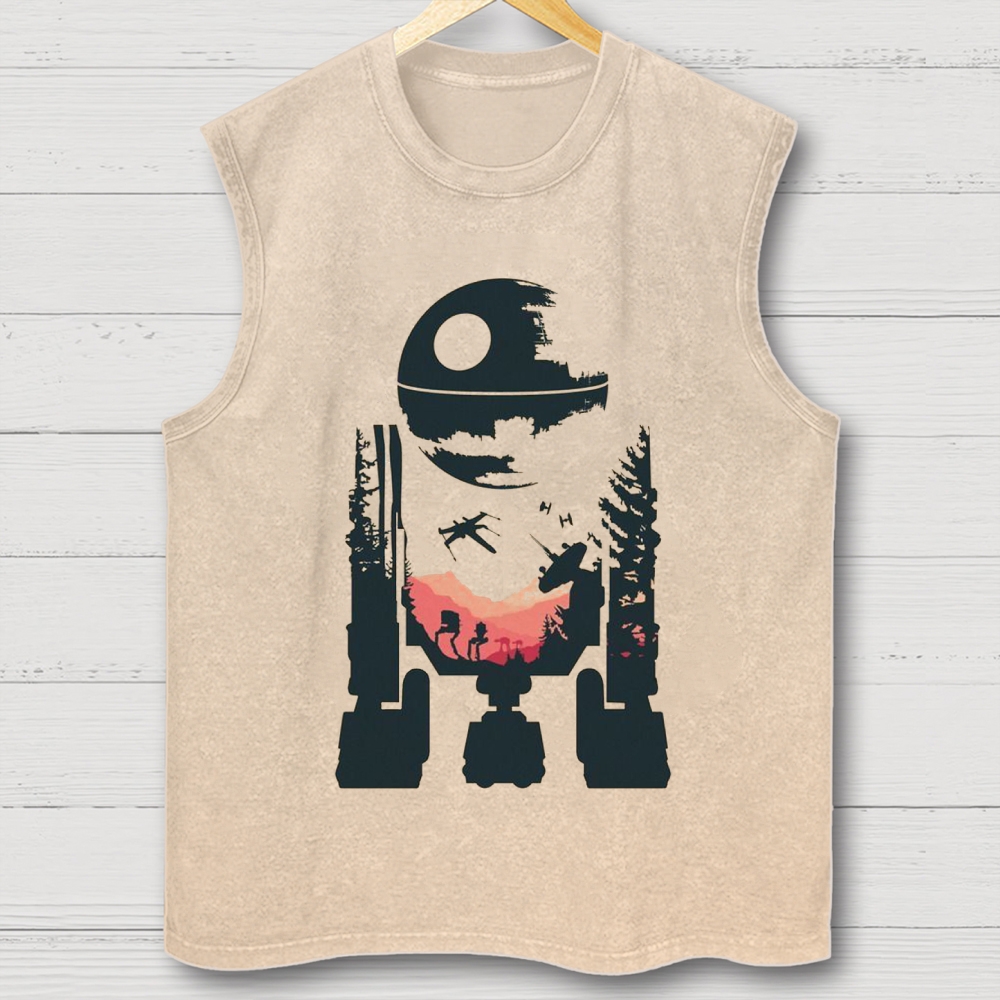 "R2-D2 Endor Landscape" Washed Vest