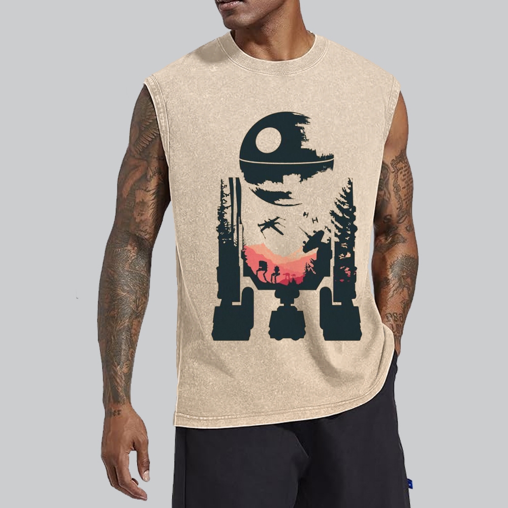 "R2-D2 Endor Landscape" Washed Vest