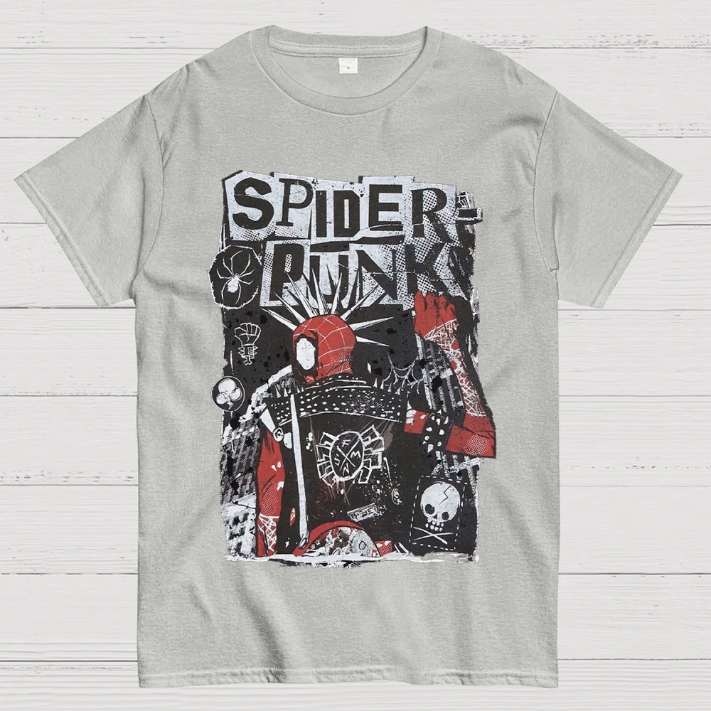 "Spider-Punk" Punk Rock Cotton T-shirt 