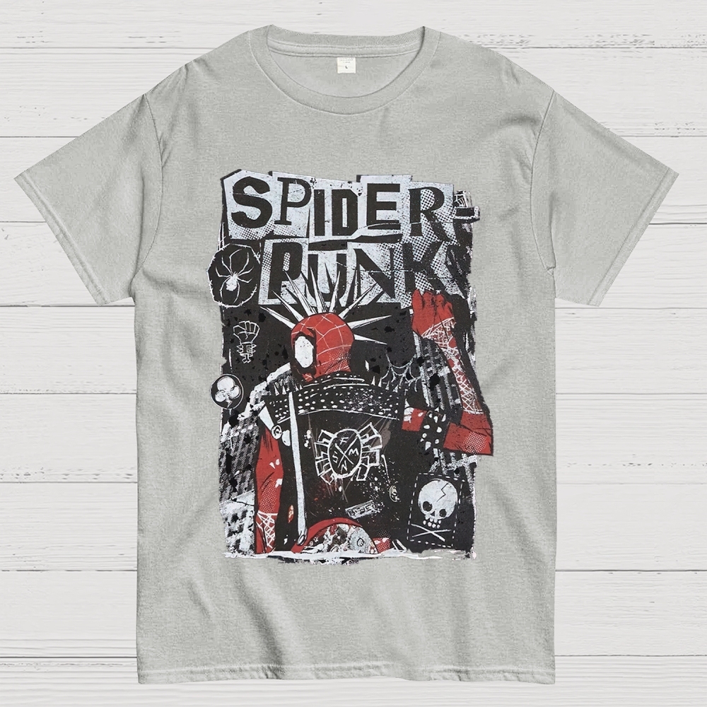 "Spider-Punk" Punk Rock Cotton T-shirt 