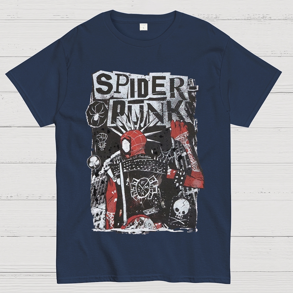 "Spider-Punk" Punk Rock Cotton T-shirt 