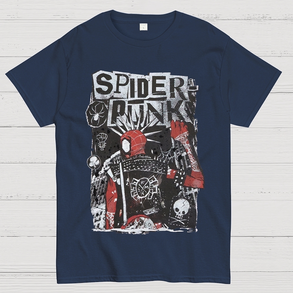 "Spider-Punk" Punk Rock Cotton T-shirt 