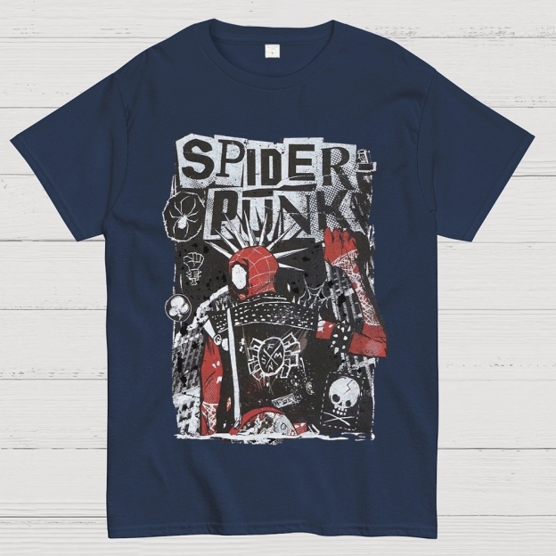 "Spider-Punk" Punk Rock Cotton T-shirt 