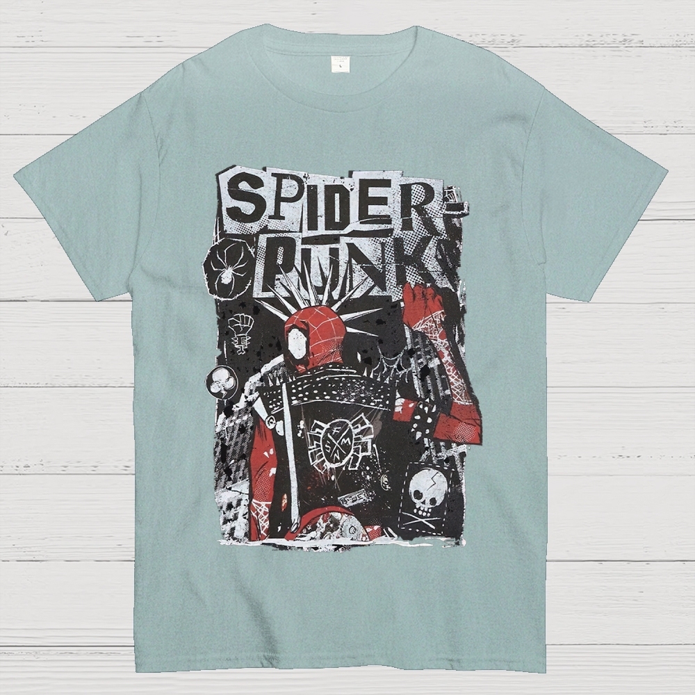"Spider-Punk" Punk Rock Cotton T-shirt 
