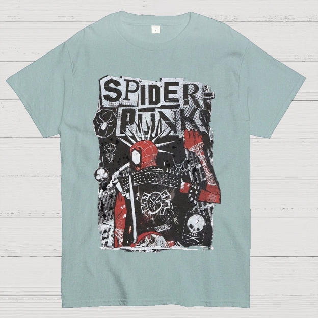 "Spider-Punk" Punk Rock Cotton T-shirt 
