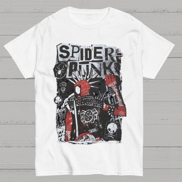 "Spider-Punk" Punk Rock Cotton T-shirt 