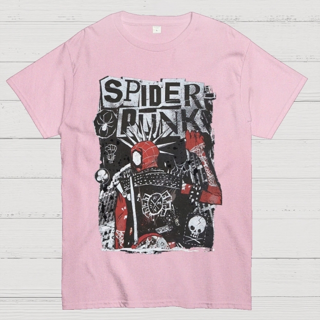"Spider-Punk" Punk Rock Cotton T-shirt 