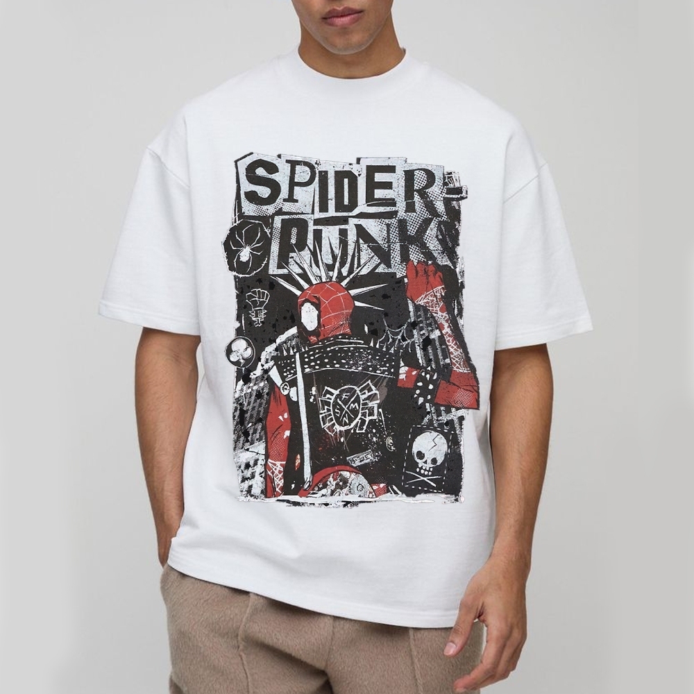 "Spider-Punk" Punk Rock Cotton T-shirt 