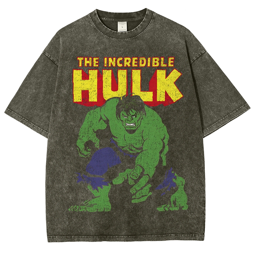 "The Incredible Hulk" Vintage Comic Washed T-Shirt