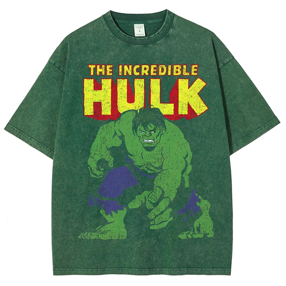 "The Incredible Hulk" Vintage Comic Washed T-Shirt
