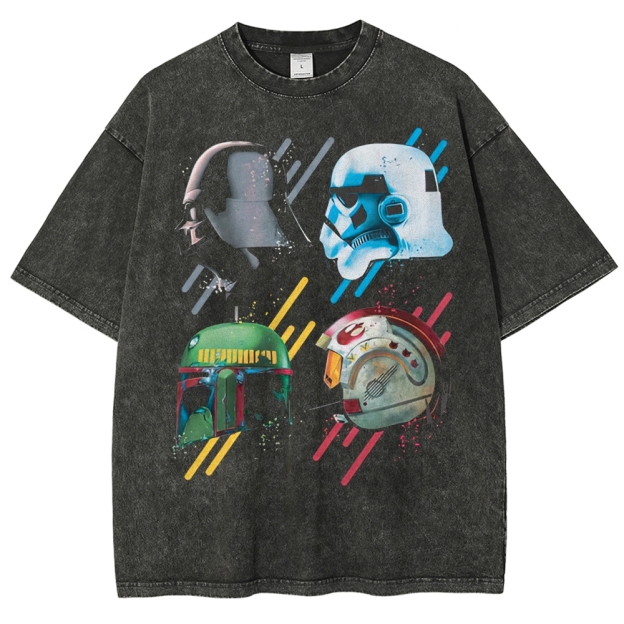 "Iconic Helmets" Washed T-Shirt