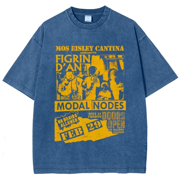 "Mos Eisley Cantina" Modal Nodes Washed T-Shirt