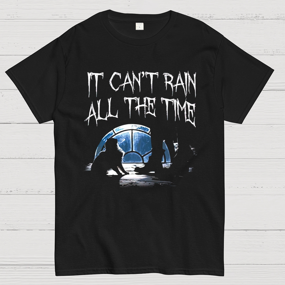 "It Can't Rain All The Time" The Crow Silhouette Cotton T-shirt