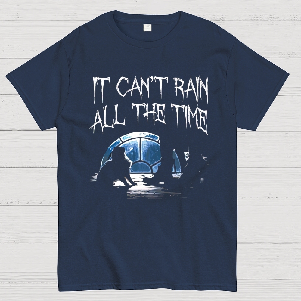 "It Can't Rain All The Time" The Crow Silhouette Cotton T-shirt