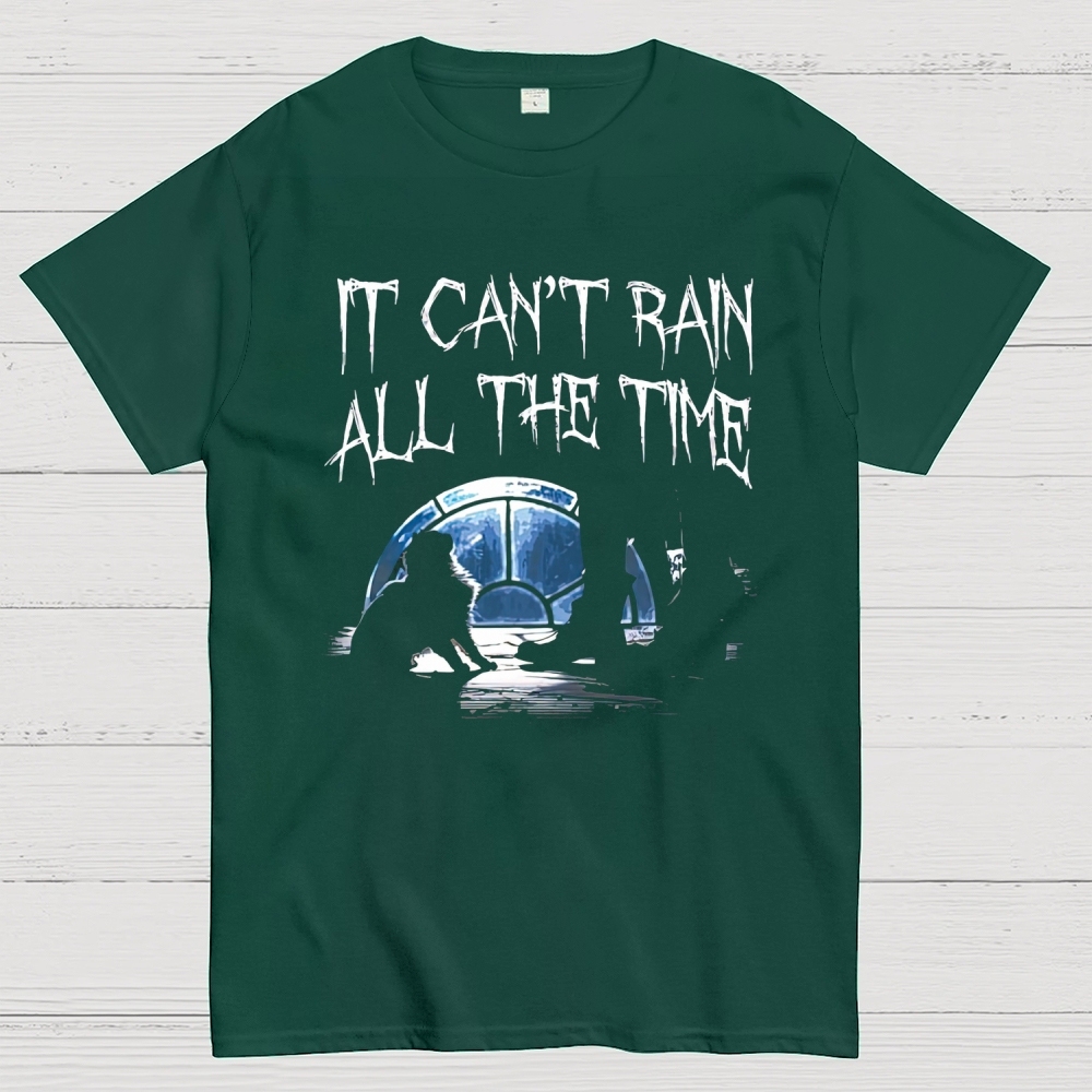 "It Can't Rain All The Time" The Crow Silhouette Cotton T-shirt