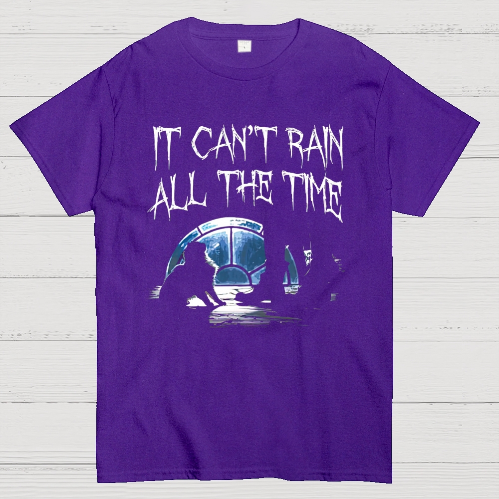 "It Can't Rain All The Time" The Crow Silhouette Cotton T-shirt