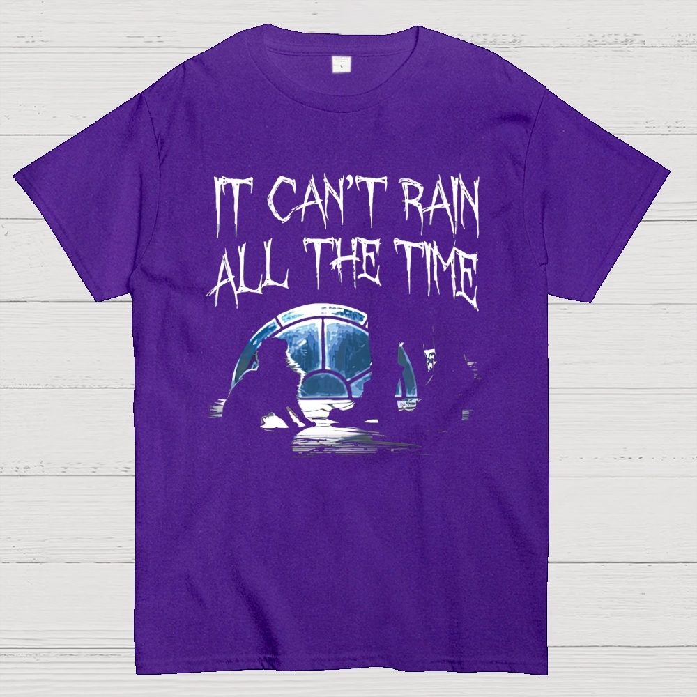 "It Can't Rain All The Time" The Crow Silhouette Cotton T-shirt